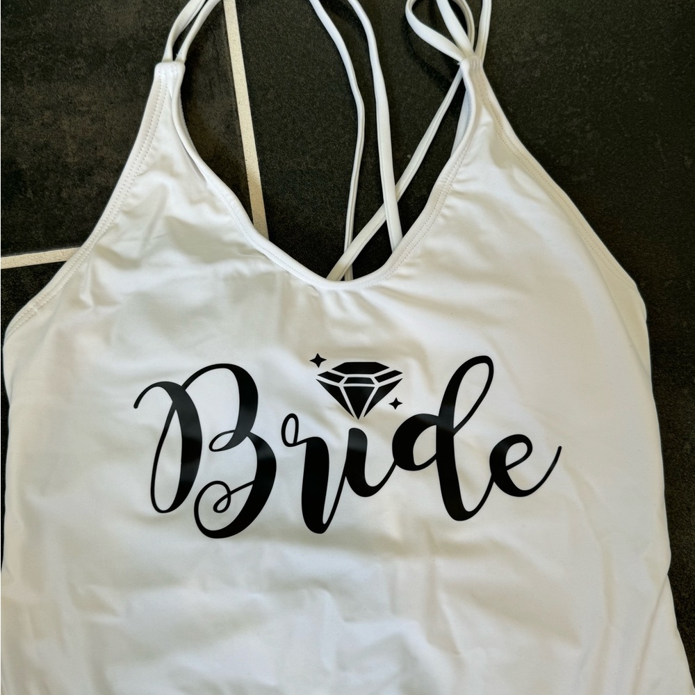 Bride one piece swimsuit